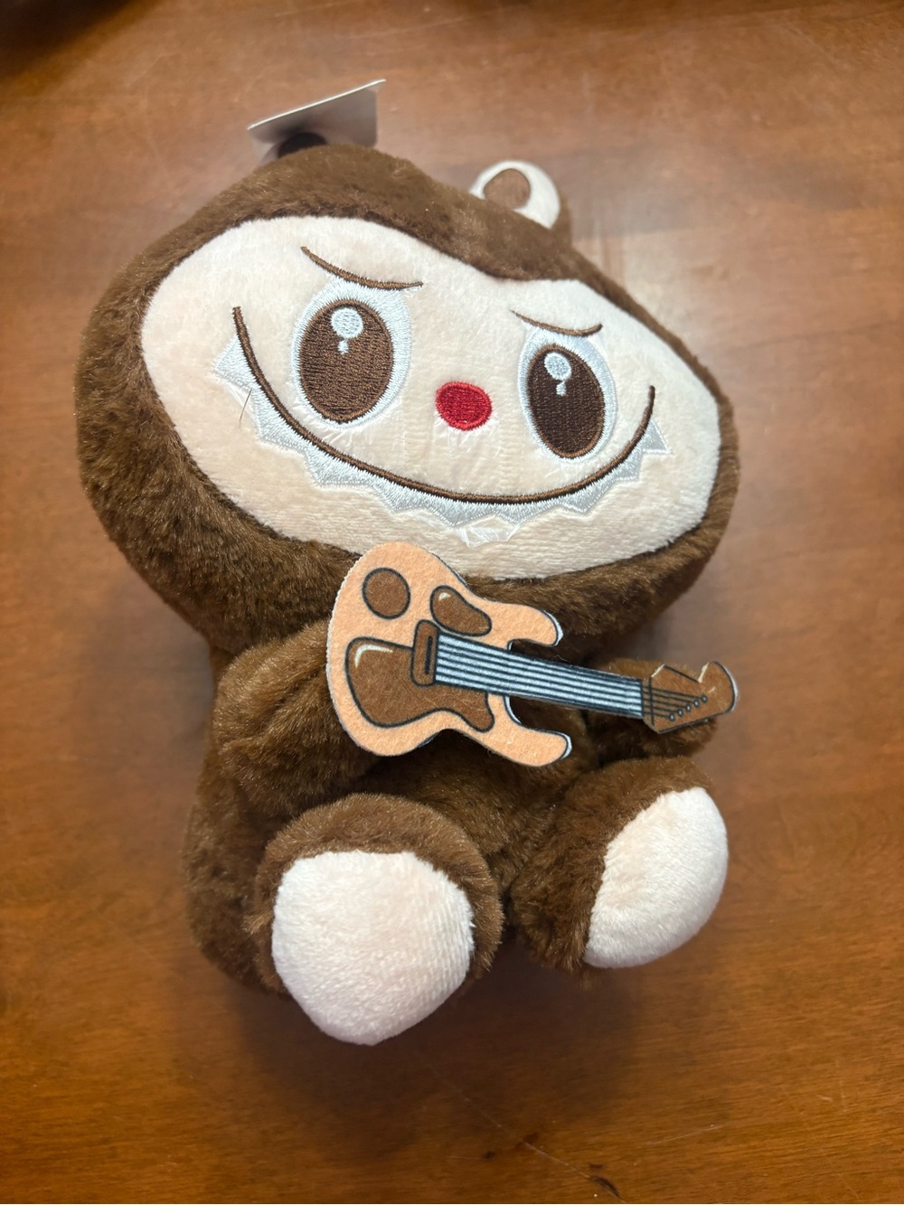 Brown Monster Plush with Guitar - Kids Stuffed Toy